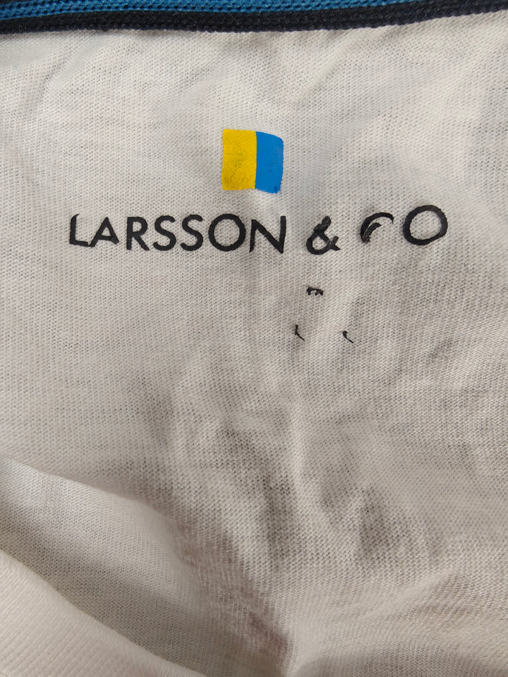 Men’s Larsson &amp; Co Striped T-Shirt White Size XL