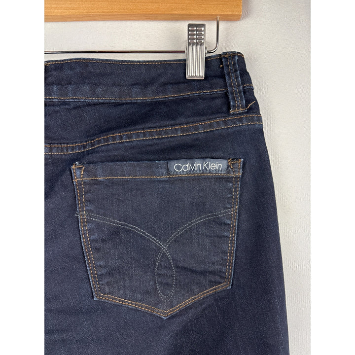 Calvin Klein Womens Dark Wash Denim Jeans Size 8