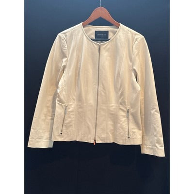 Women’s Lafayette 148 Beige Zip up Jacket Sz 10