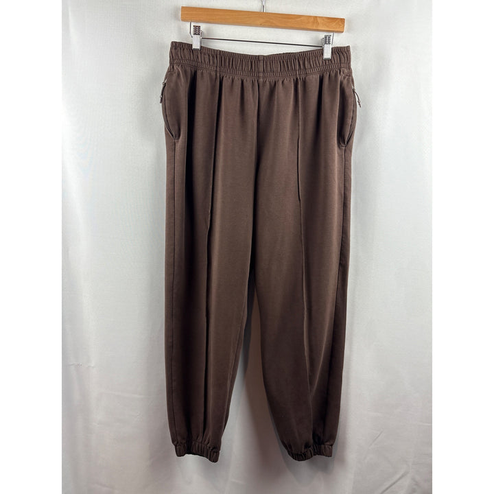 Women’s Old Navy Large Brown Joggers w/ Zip Pockets