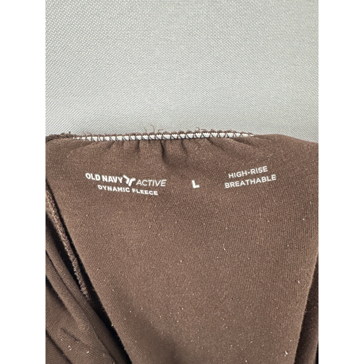 Women’s Old Navy Large Brown Joggers w/ Zip Pockets
