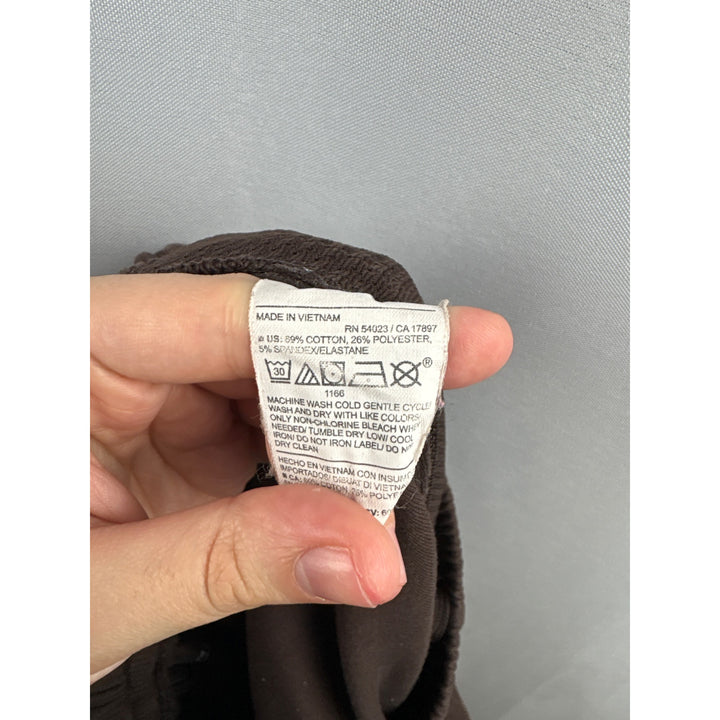 Women’s Old Navy Large Brown Joggers w/ Zip Pockets