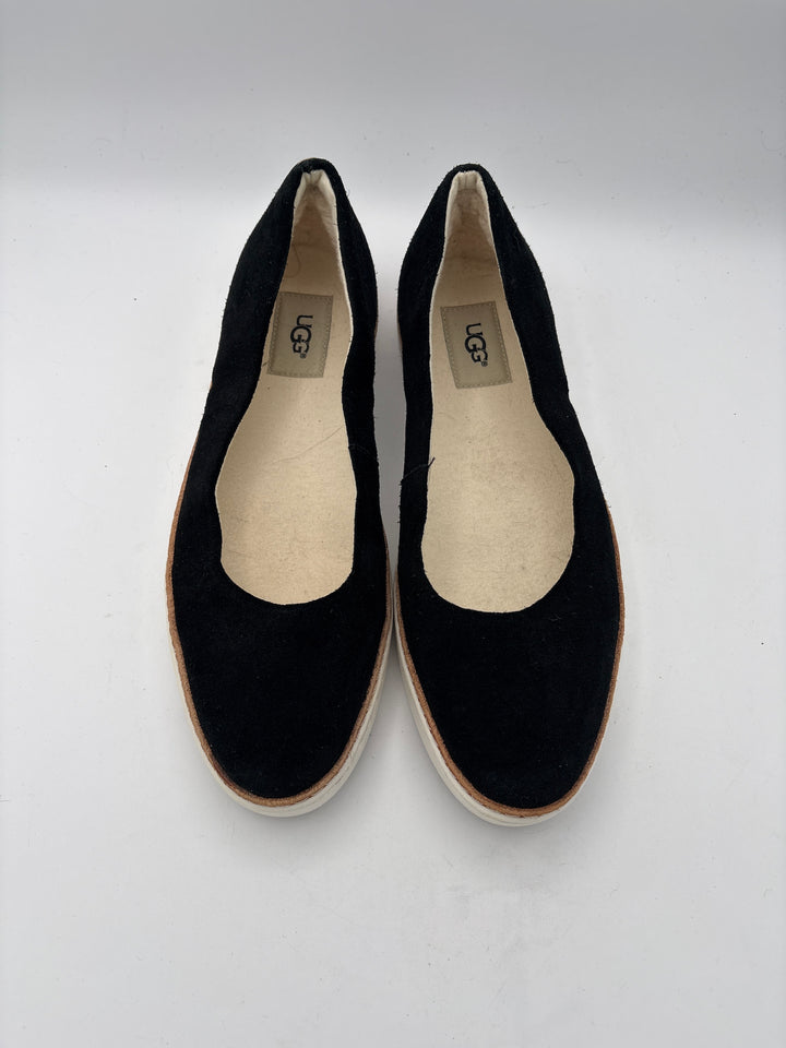 Women’s UGG Size 8 Black Suede Ballet Flats
