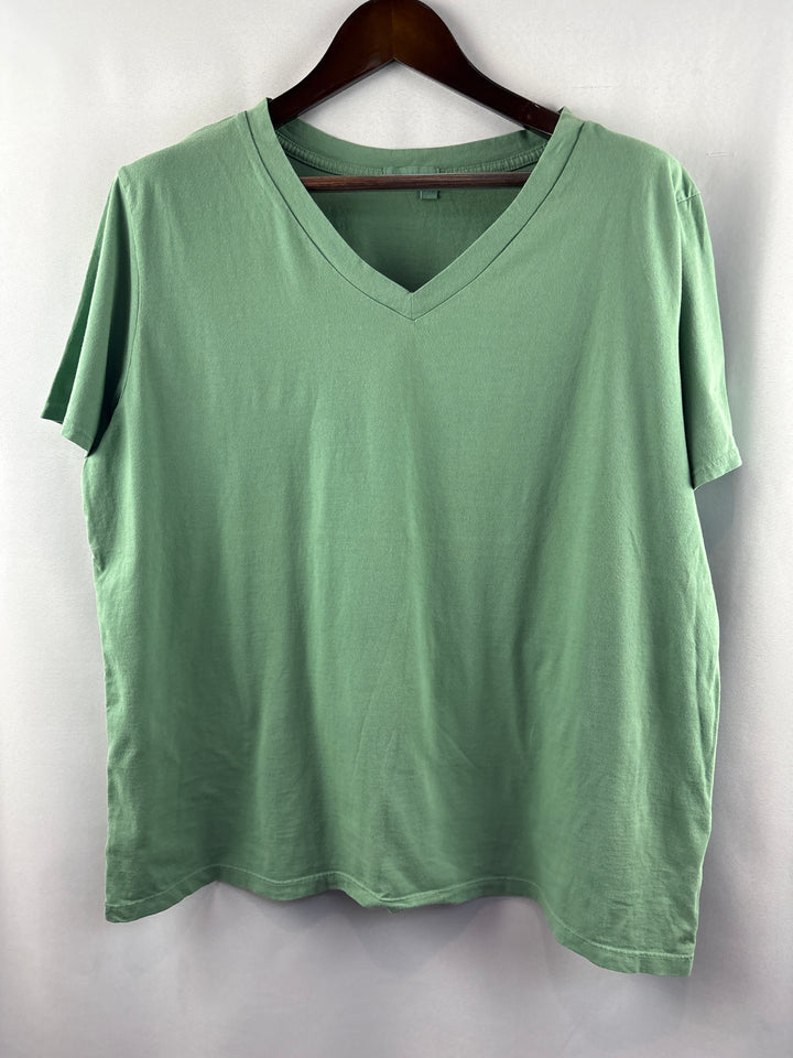 Women’s Fresh Produce Size 2X Sage Green T-Shirt