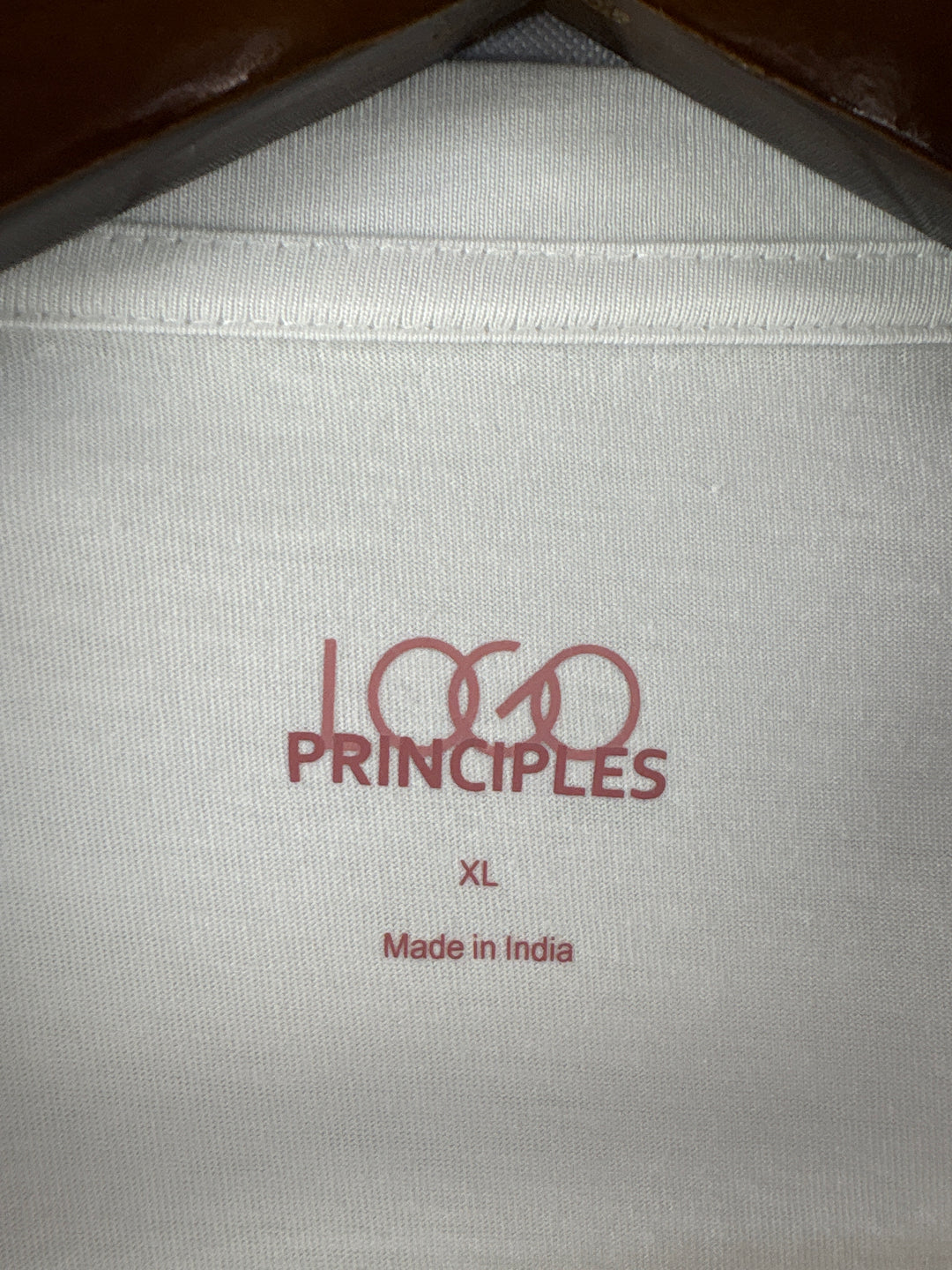 Women’s LOGO Principles XL White Short Sleeve Shirt