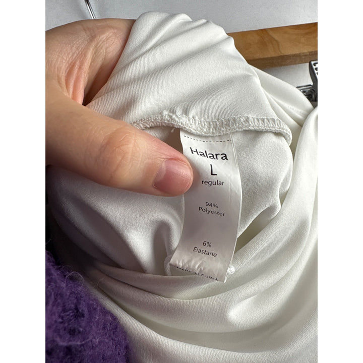 Women’s Halara Large White Ruffled Skort