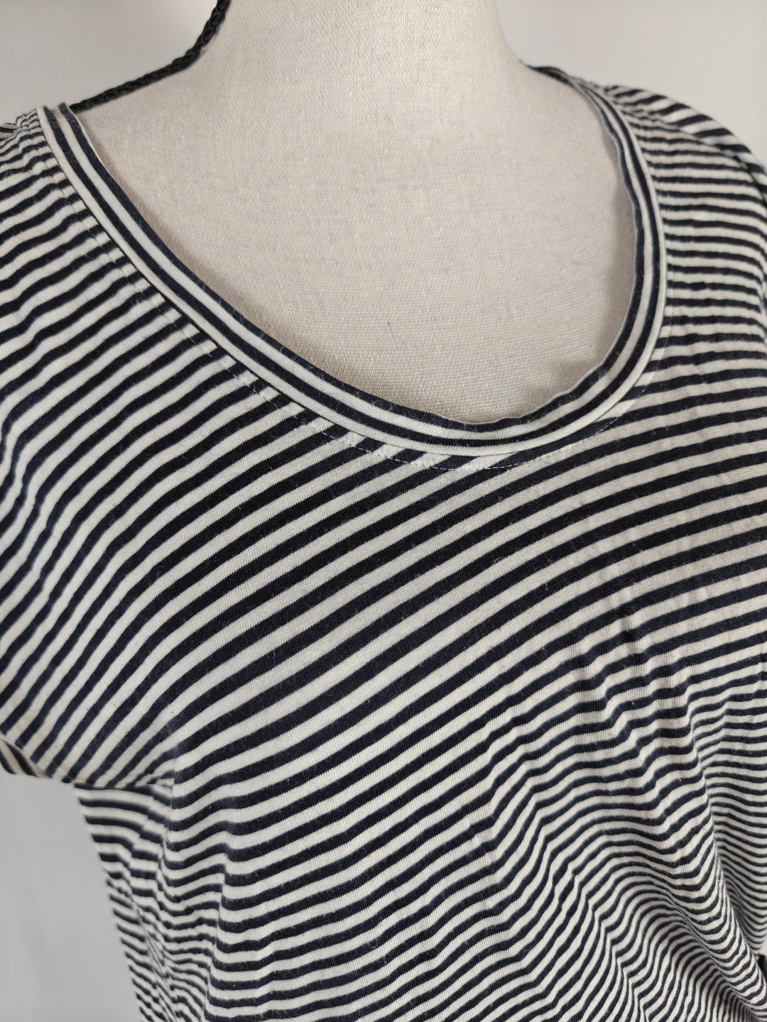 Womens Vince Tunic Top Navy White XS