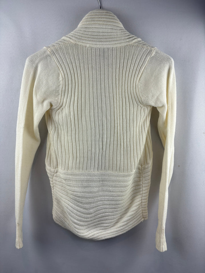 Women’s Derek Heart Small Cream Knit Cardigan