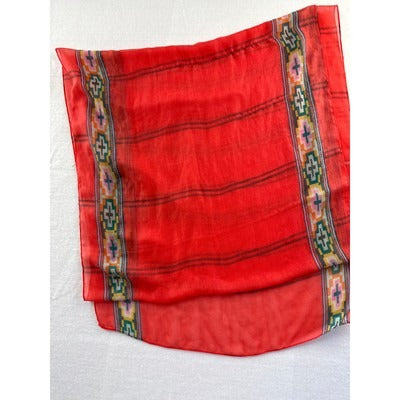 Women’s J.Crew Polyester Red Checkered Scarf OSFA