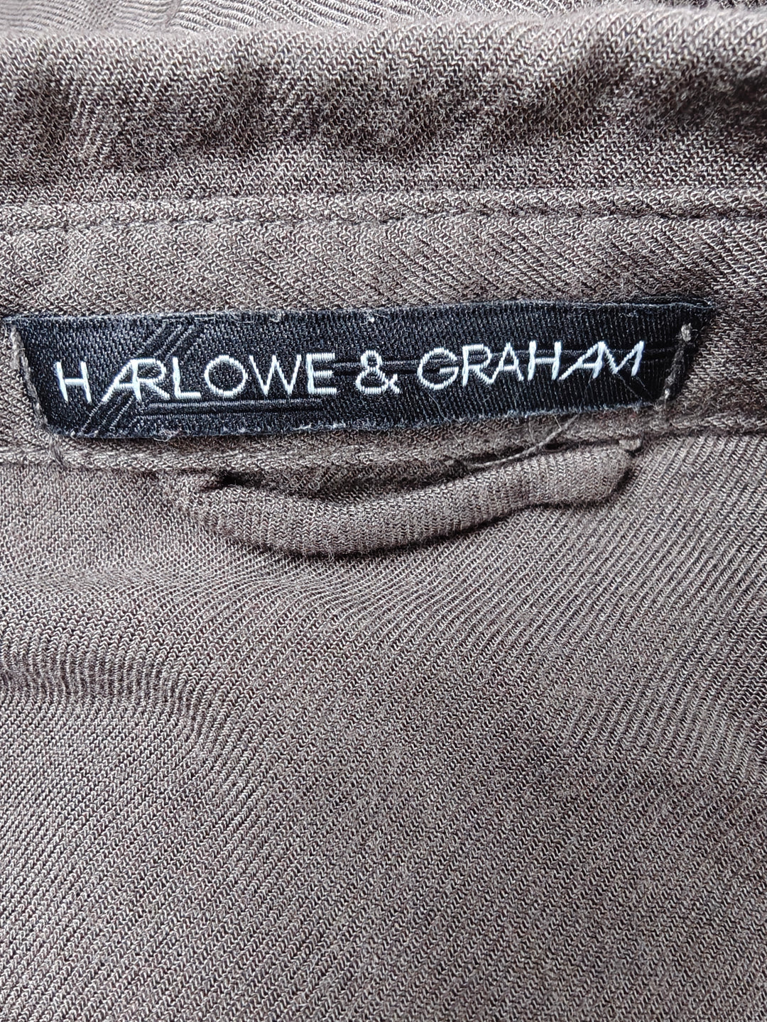 Women’s Harlowe &amp; Graham Utility Shirt Jacket Brown Size M