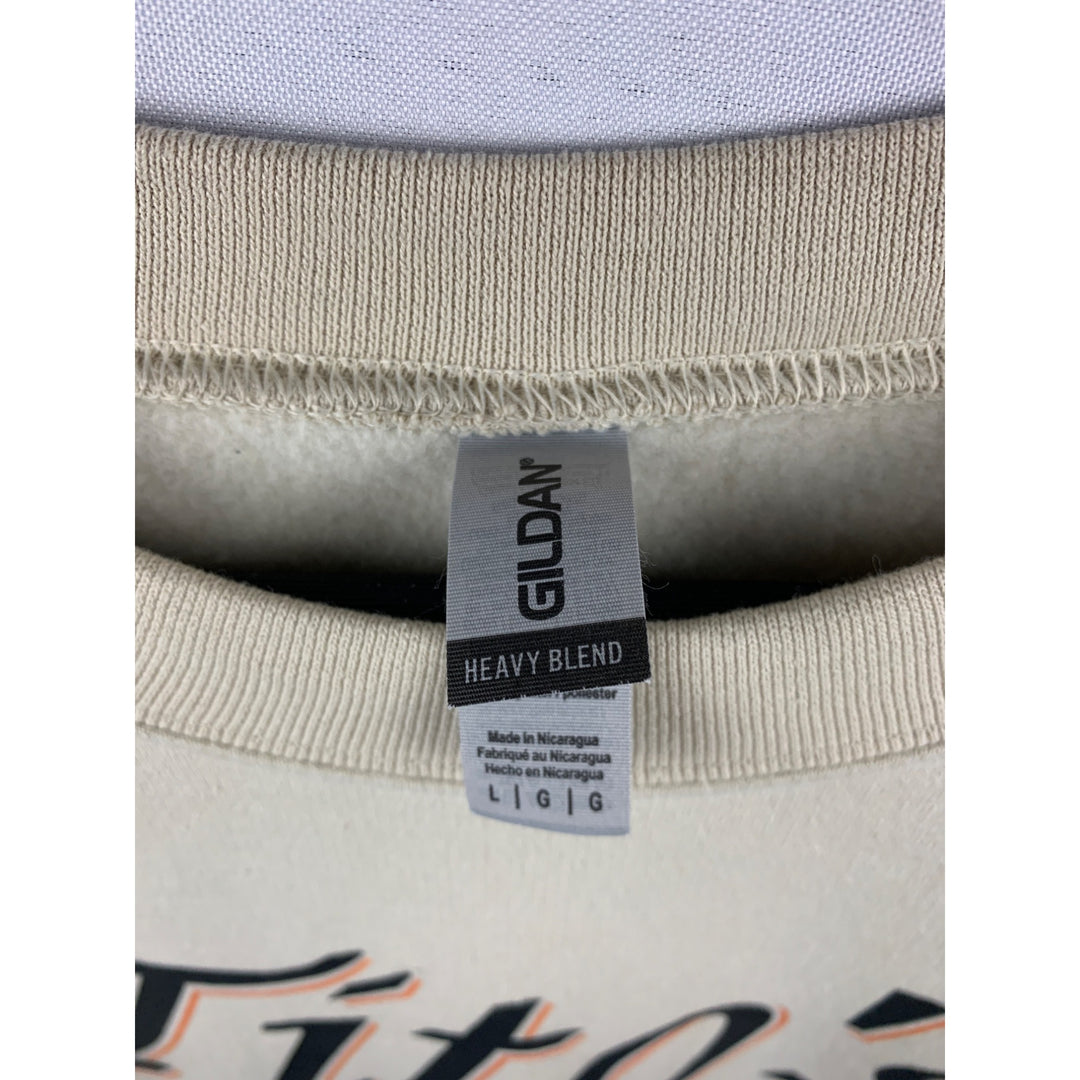 Women’s Gildan Beige Tito’s Graphic Design Sweater Size L