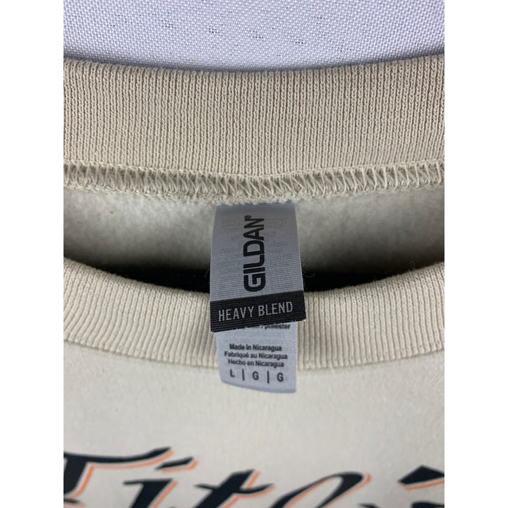 Women’s Gildan Beige Tito’s Graphic Design Sweater Size L
