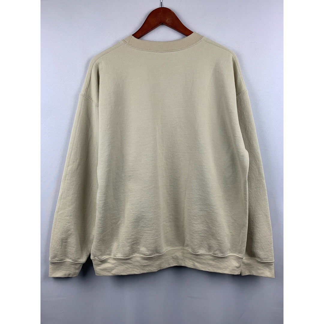 Women’s Gildan Beige Tito’s Graphic Design Sweater Size L