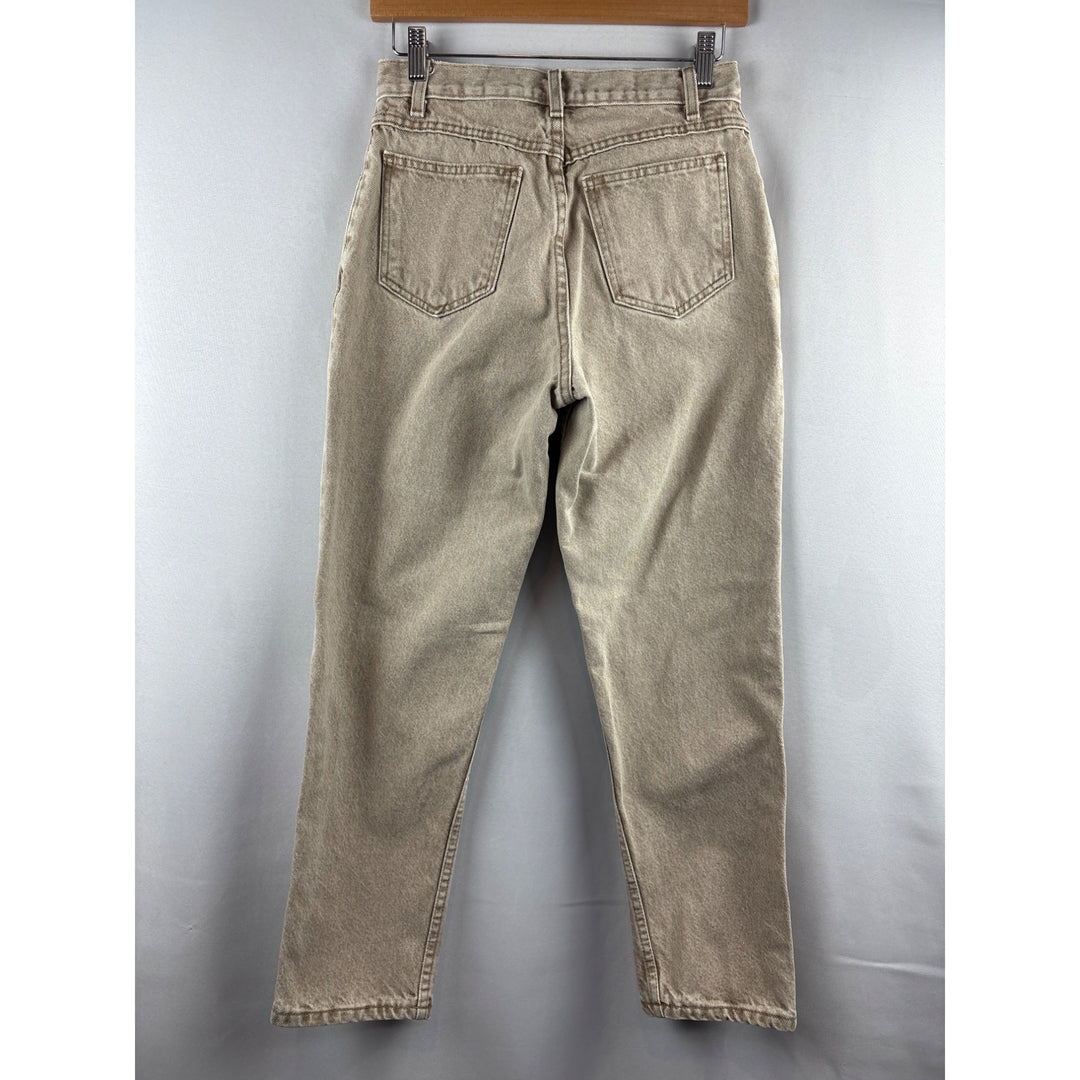 Crossroads Petite 8PR Light Beige High-Waisted Jeans 100% Cotton Made In Mexico & USA