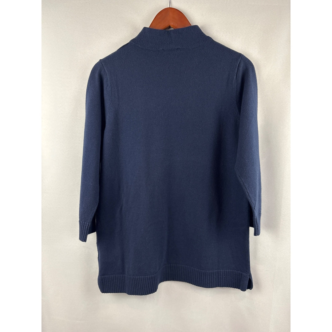 Iman Navy Turtleneck Sweater Small