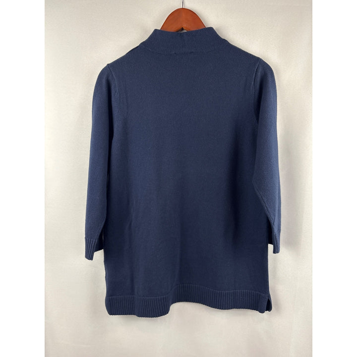 Iman Navy Turtleneck Sweater Small