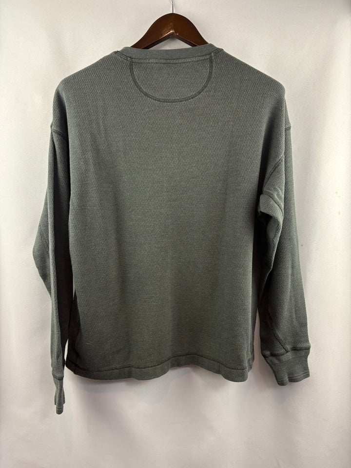 Men’s American Eagle Medium Charcoal Gray Long Sleeve Henley