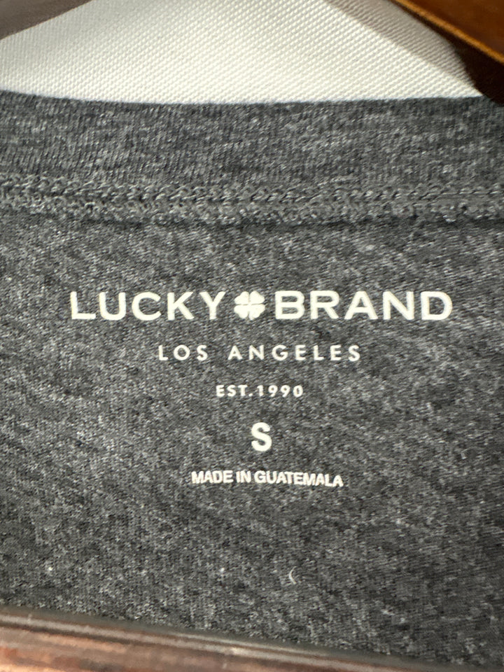 Women’s Lucky Brand Small Dark Gray Love Ur Planet T-Shirt