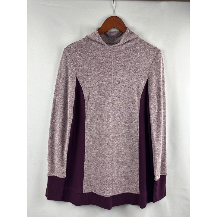 H By Halston Womens Long Sleeve Color Block Sweater Size M Polyester/Viscose