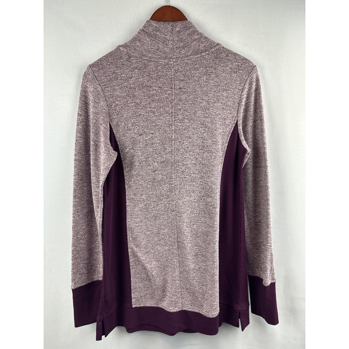 H By Halston Womens Long Sleeve Color Block Sweater Size M Polyester/Viscose