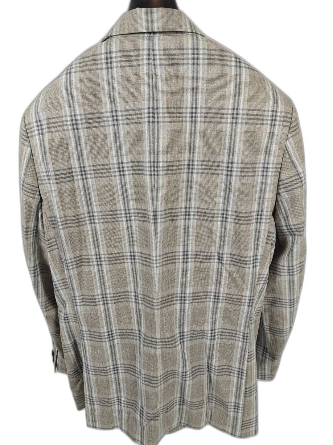 Men’s Tasso Elba Blazer Tan Plaid XL