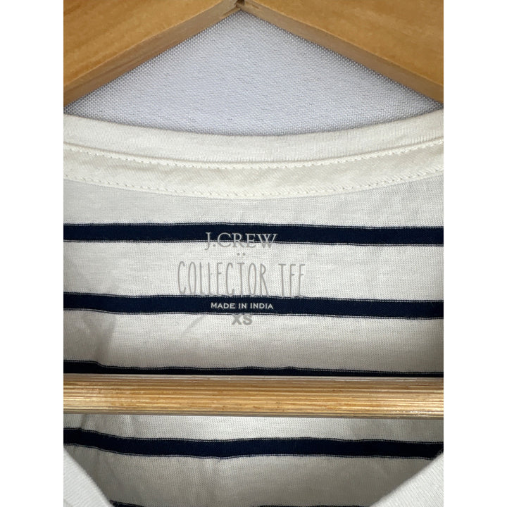 J.Crew Collector Tee XS Striped Lobster Sequin Embellished T-Shirt