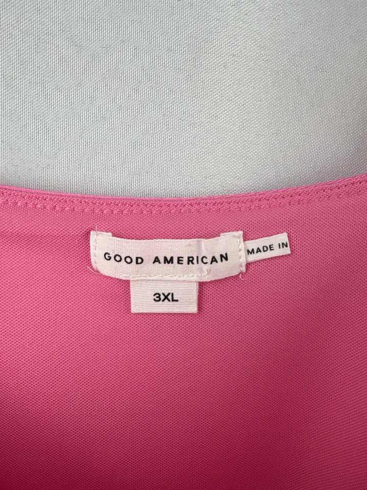 Women’s Good American Size 3X Bubblegum Pink Bodysuit