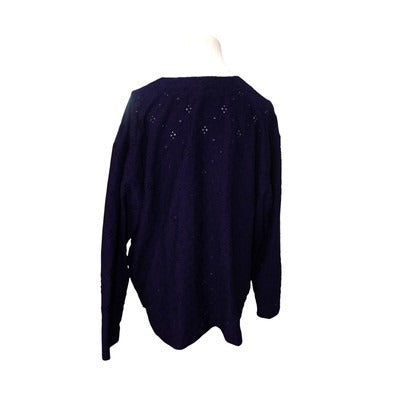 Women's Adolfo studio Blue Pattern Cardigan - Size 2XL