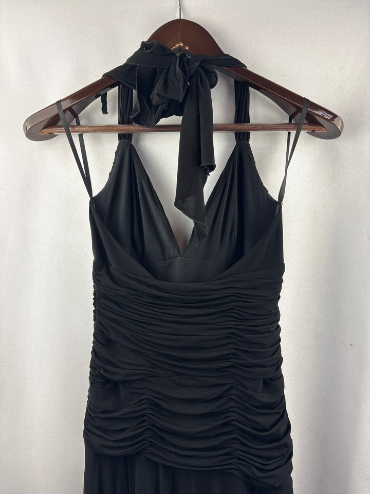 Women’s BCBG Maxazria Medium Black Halter Cocktail Dress