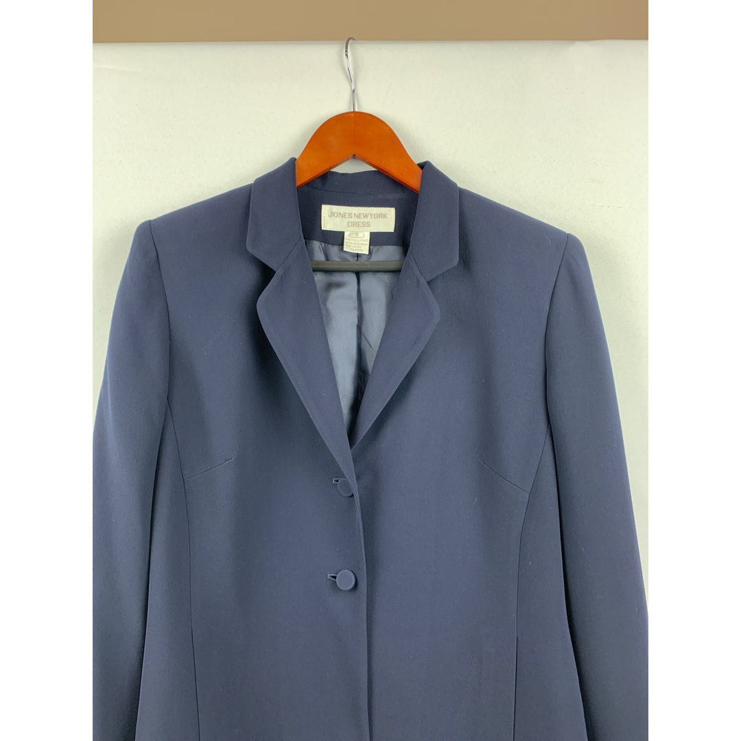 Jones New York Womens Blazer Jacket Size 8 Blue