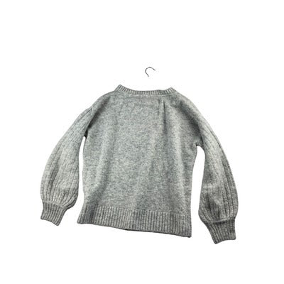 Max Studio Womens Sweater L Gray Wool Blend Crew Neck Pullover