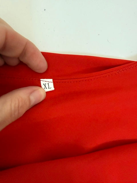 Dressmecb One Shoulder Mini Dress Red NWT SzXL