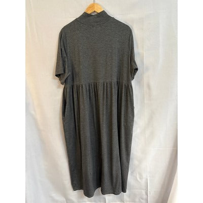 Women’s Chelsea Studio Grey Mock Neck Dress Size 1X