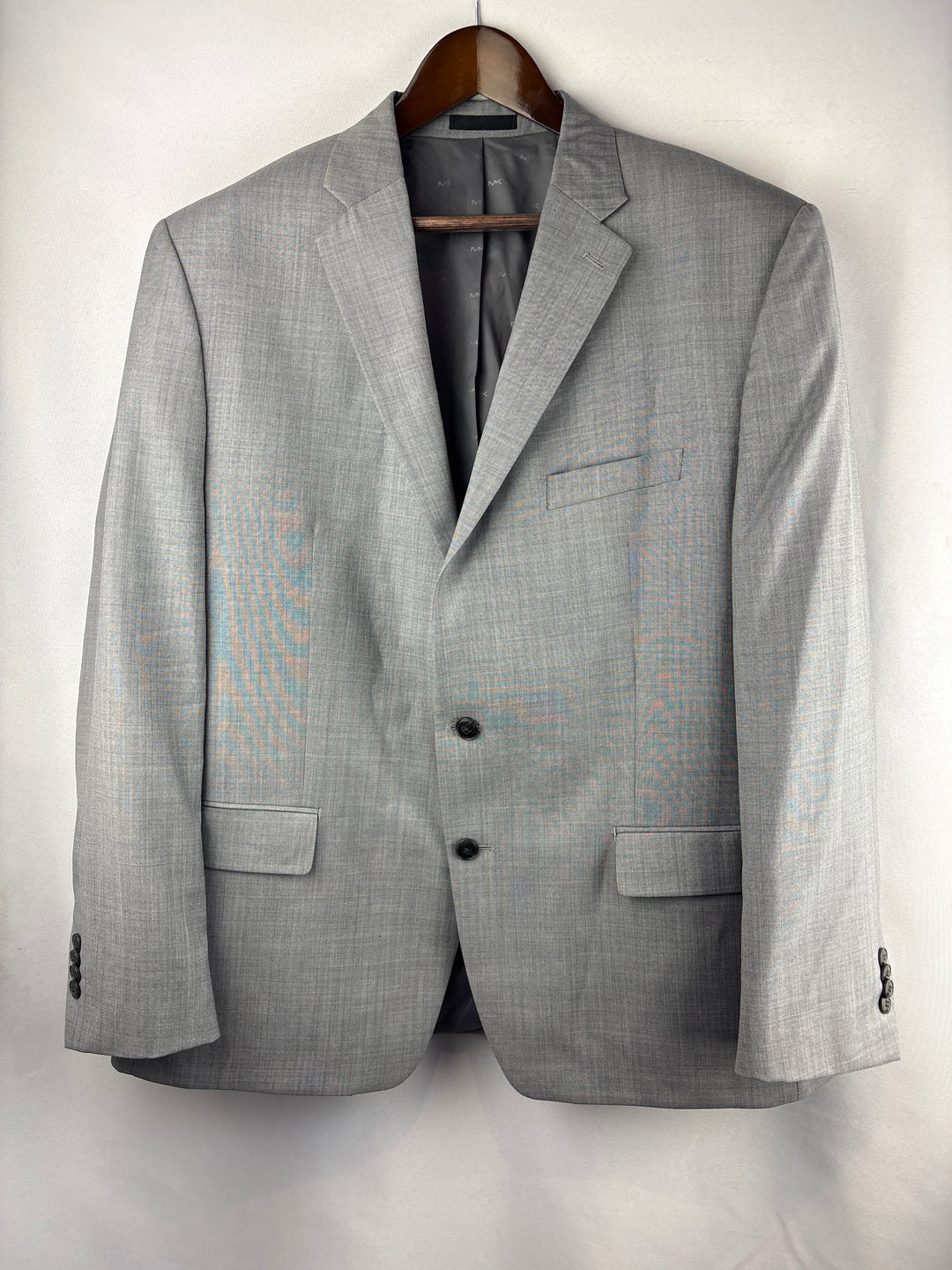 Men’s Michael Kors Size 46 Light Gray Suit Jacket