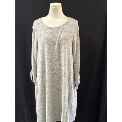 Women’s Apt.9 Grey Fuzzy Pajama Gown Sz L