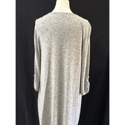 Women’s Apt.9 Grey Fuzzy Pajama Gown Sz L