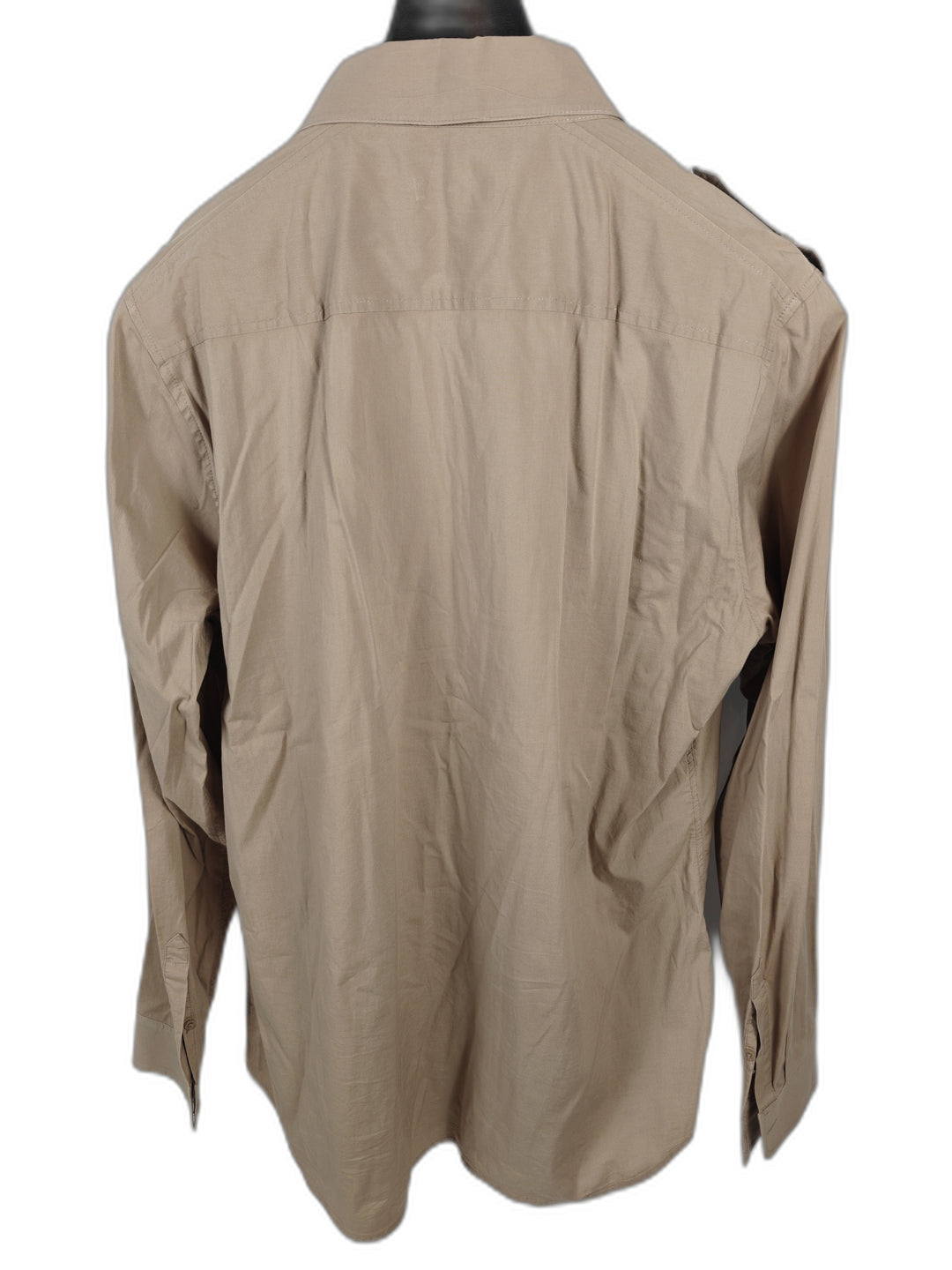 Men’s In Add Minus Military Utility Shirt Tan 17.5 XL