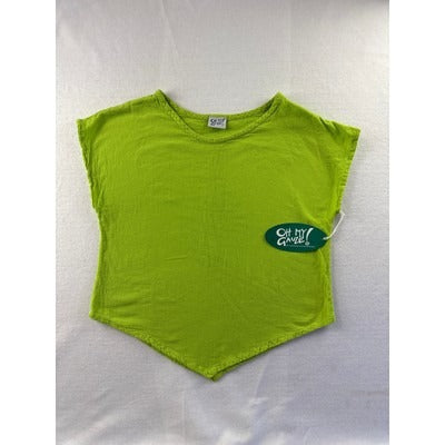 Oh My Gauze Womens Lime Poncho Top S Soft &amp; Breathable