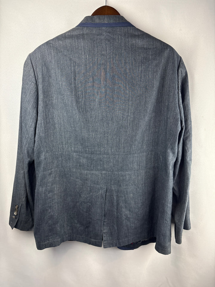 Men’s Tallia Blueish Gray Trachten Janker Jacket