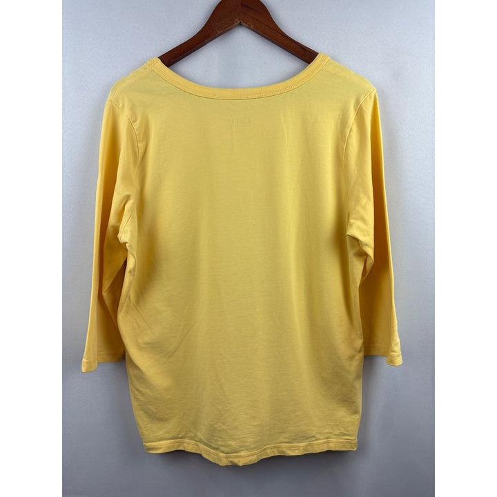 Women’s D&Co Large Yellow Long Sleeve Shirt