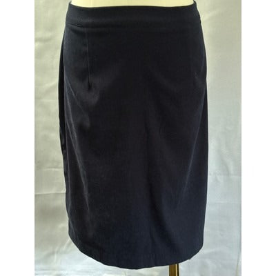 Women’s Alexandra Micheals Velvet Navy Blue Skirt Sz 16