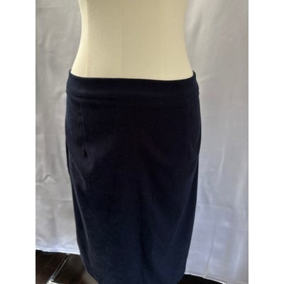 Women’s Alexandra Micheals Velvet Navy Blue Skirt Sz 16