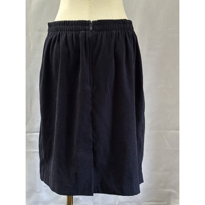 Women’s Alexandra Micheals Velvet Navy Blue Skirt Sz 16