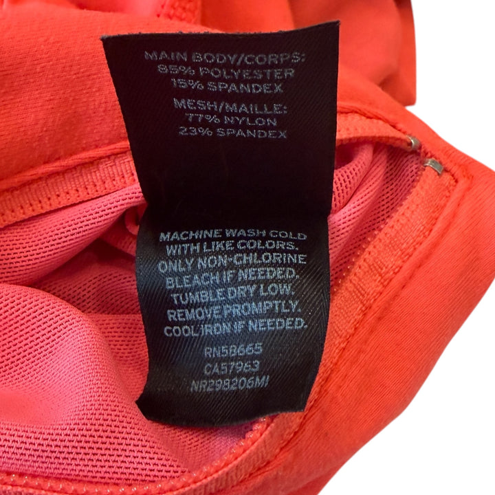 Zella Coral Ruched Zip-Up Athleisure Sporty Active Wear Long Sleeve Jacket Size S/P