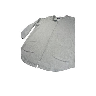 Women's Roaman's Grey Cotton/Polyester Blend Sweater - Size 3X
