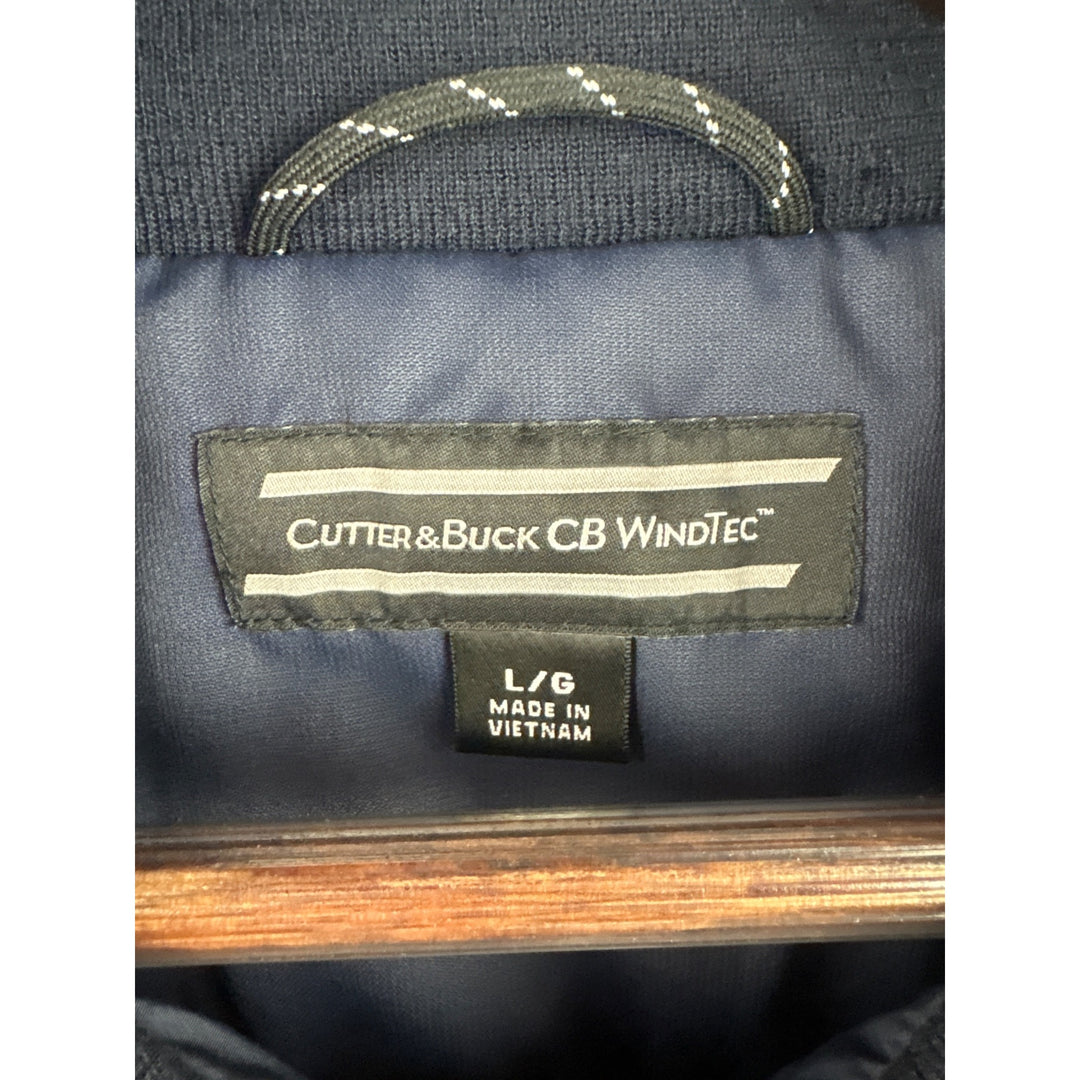Men’s Vintage Cutter & Buck Large Navy Half-Zip Golf Jacket