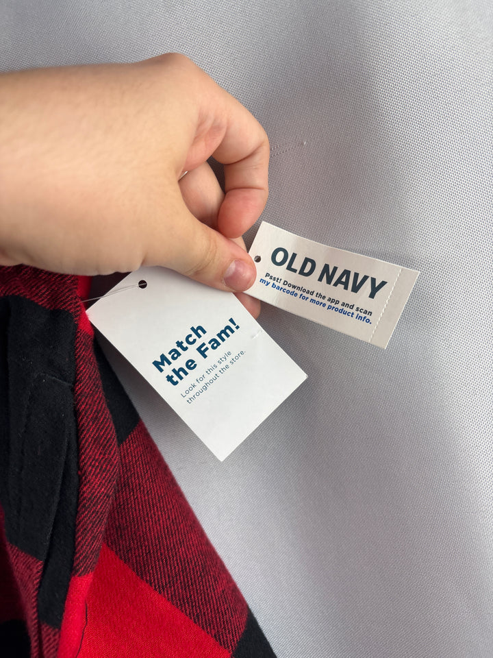 Unisex Old Navy XL Red &amp; Black Plaid Pajama Pants