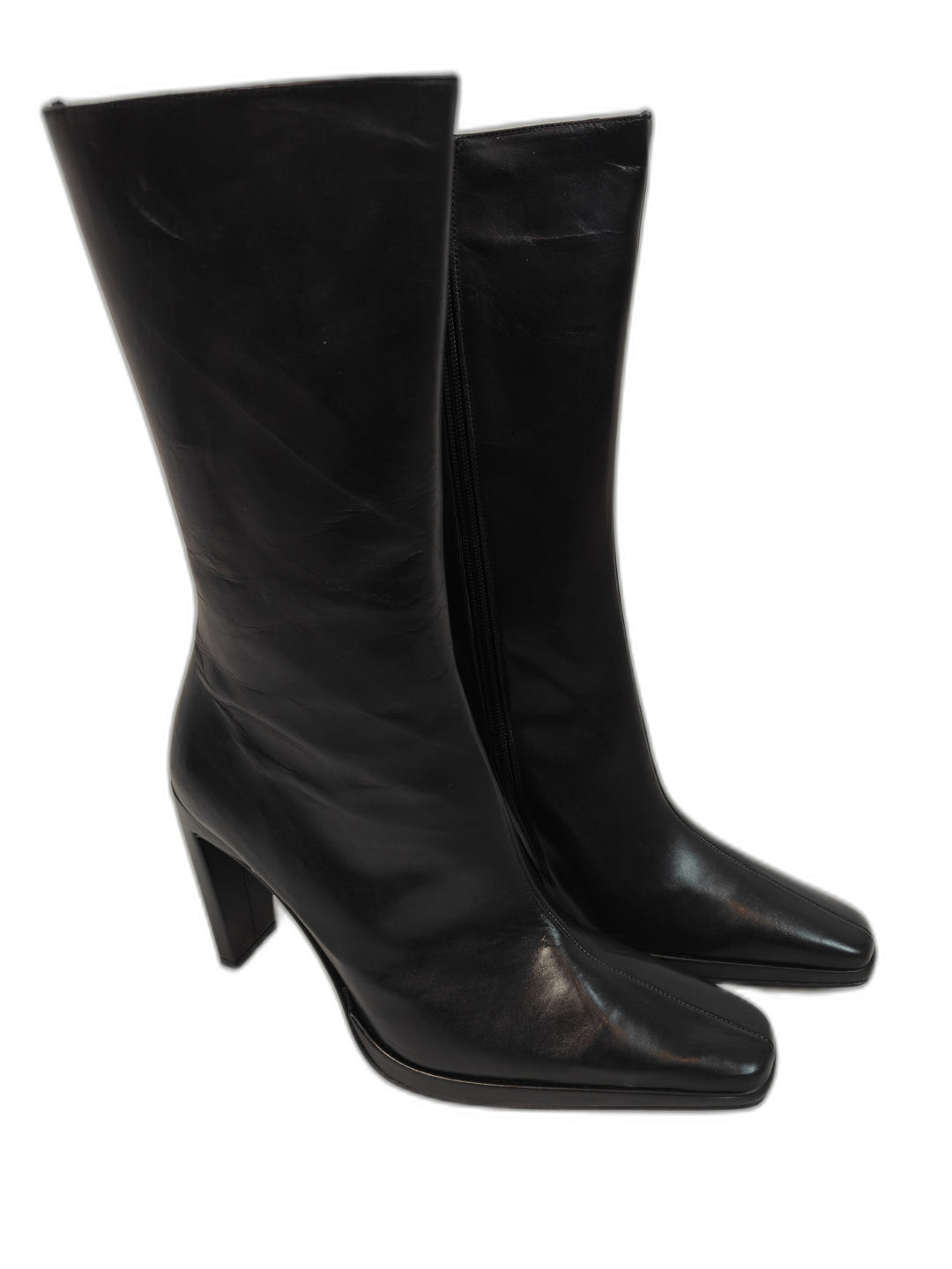 Women Charles David Knee High Boots Black Size 10