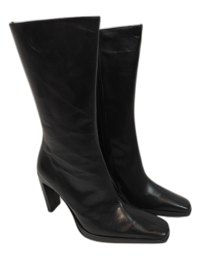 Women Charles David Knee High Boots Black Size 10