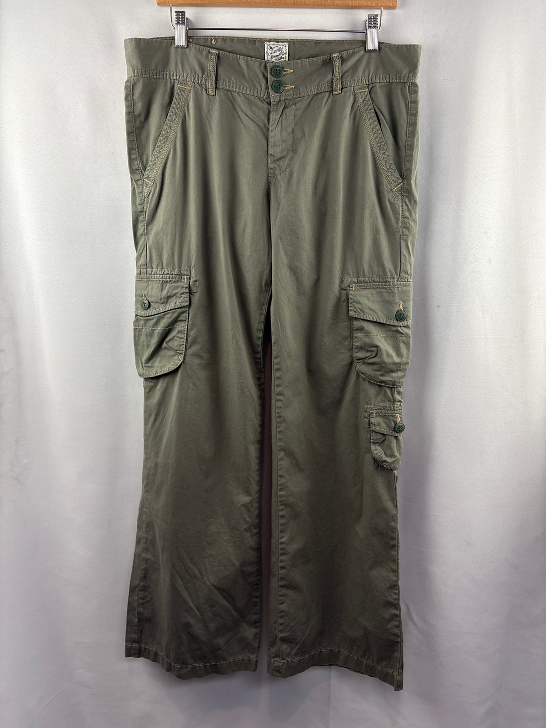 Women’s The Lucky Brand Size 12/31 Green Cargo Pants